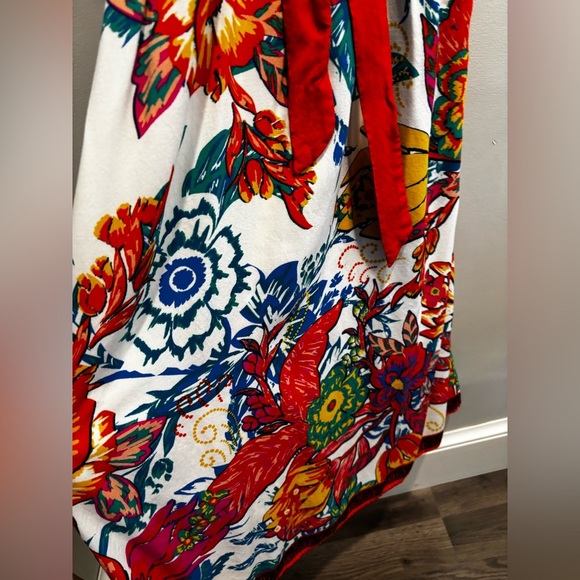 Flying Tomato Multicolor Floral Kimono medium boho colorful wrap long flowy - Picture 6 of 12
